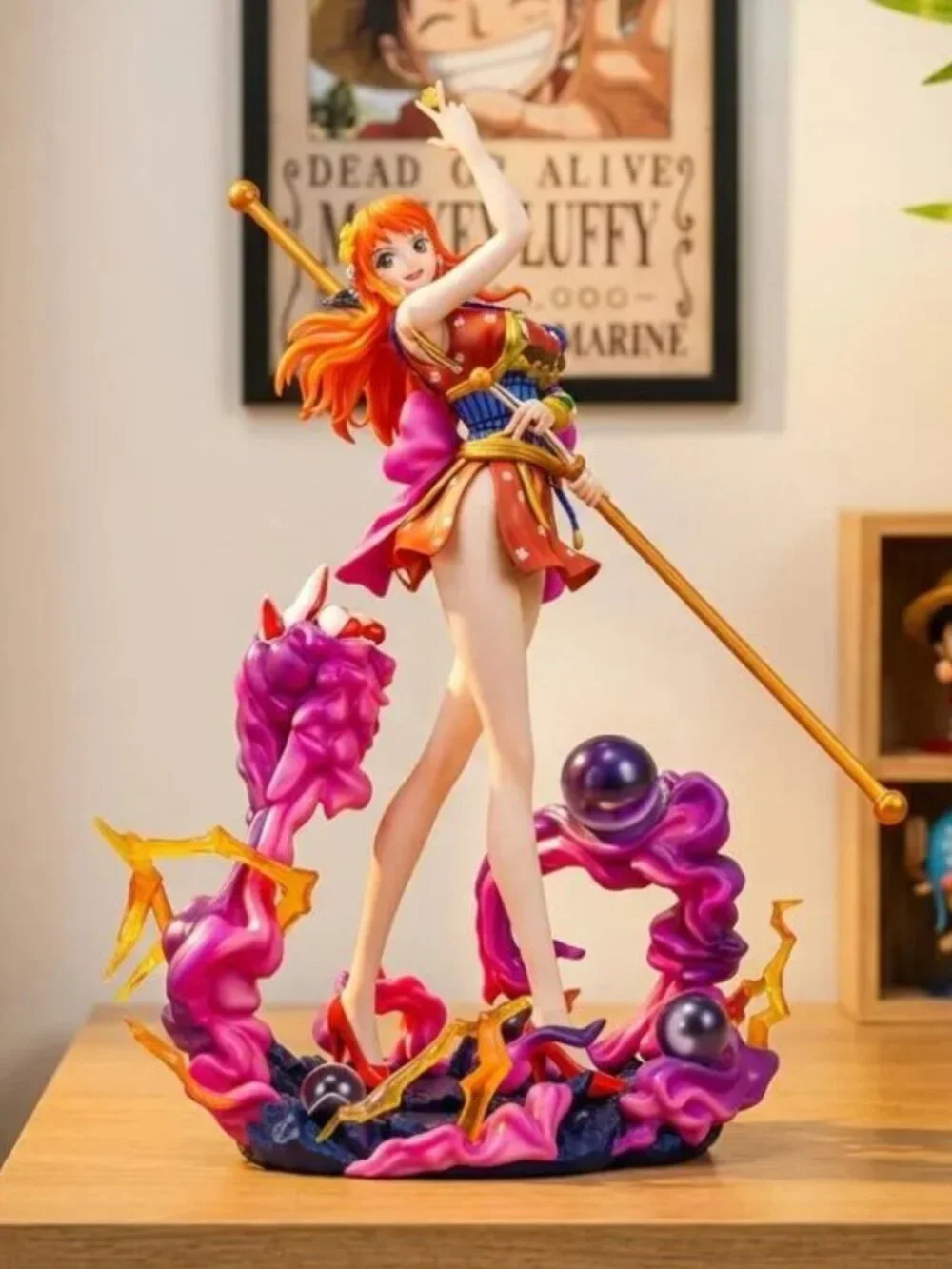 One Piece Nami Figure Statue Ghost Island Warrior Model Collection Gift Toy